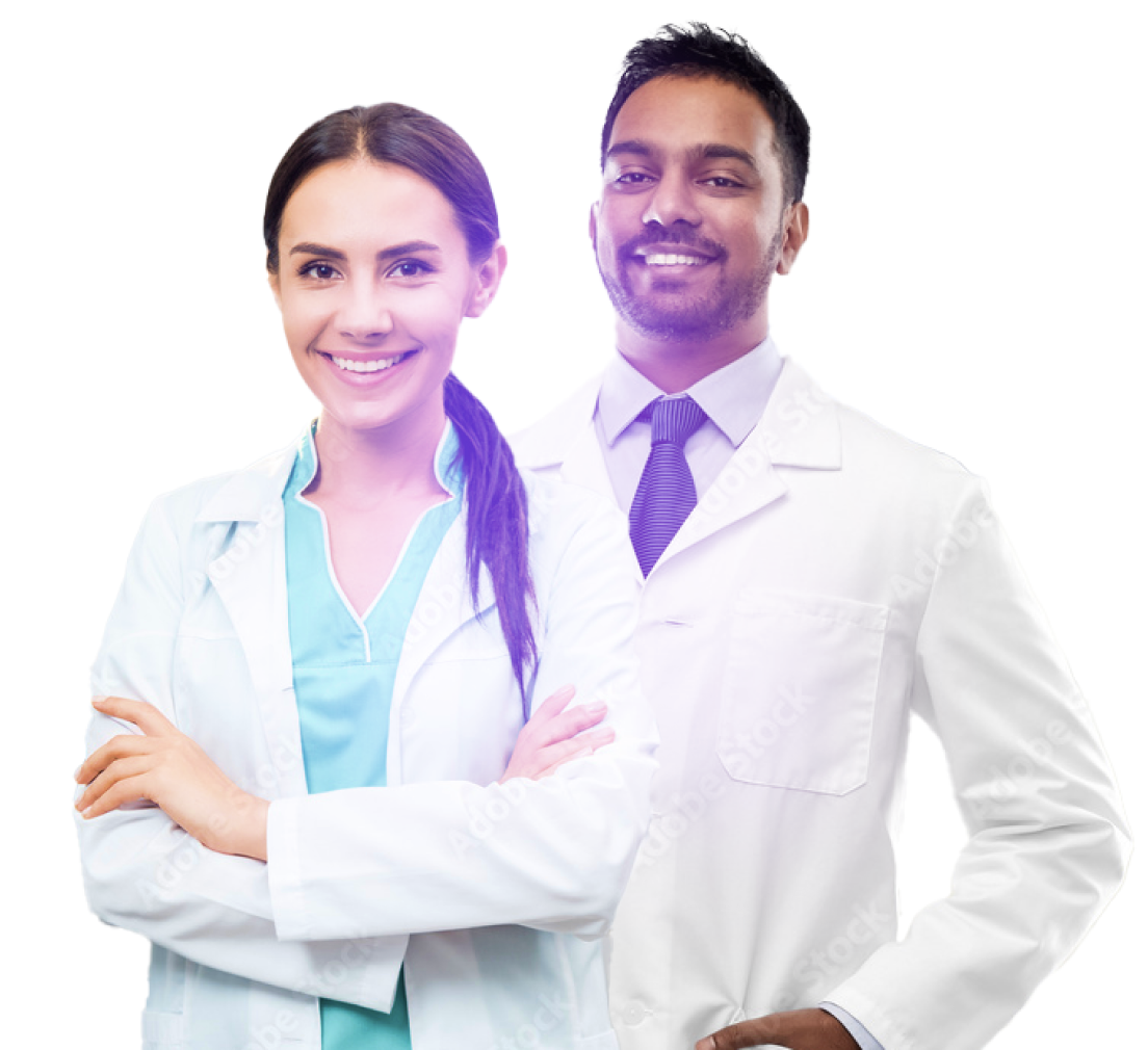 Two dental professionals ready to help with your sleep health