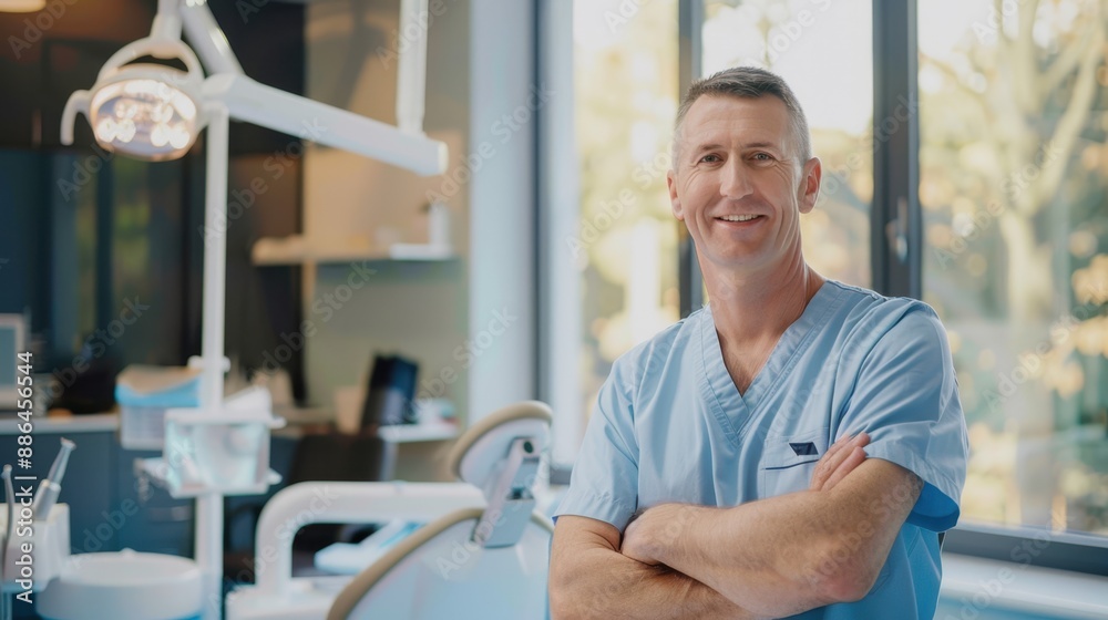 Dentist consulting with a patient